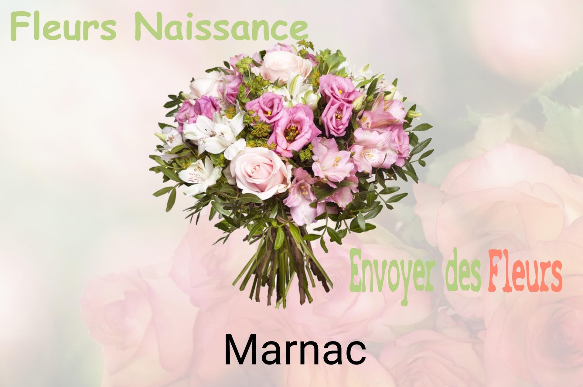 Bouquet de fleurs de naissance livré à Marnac