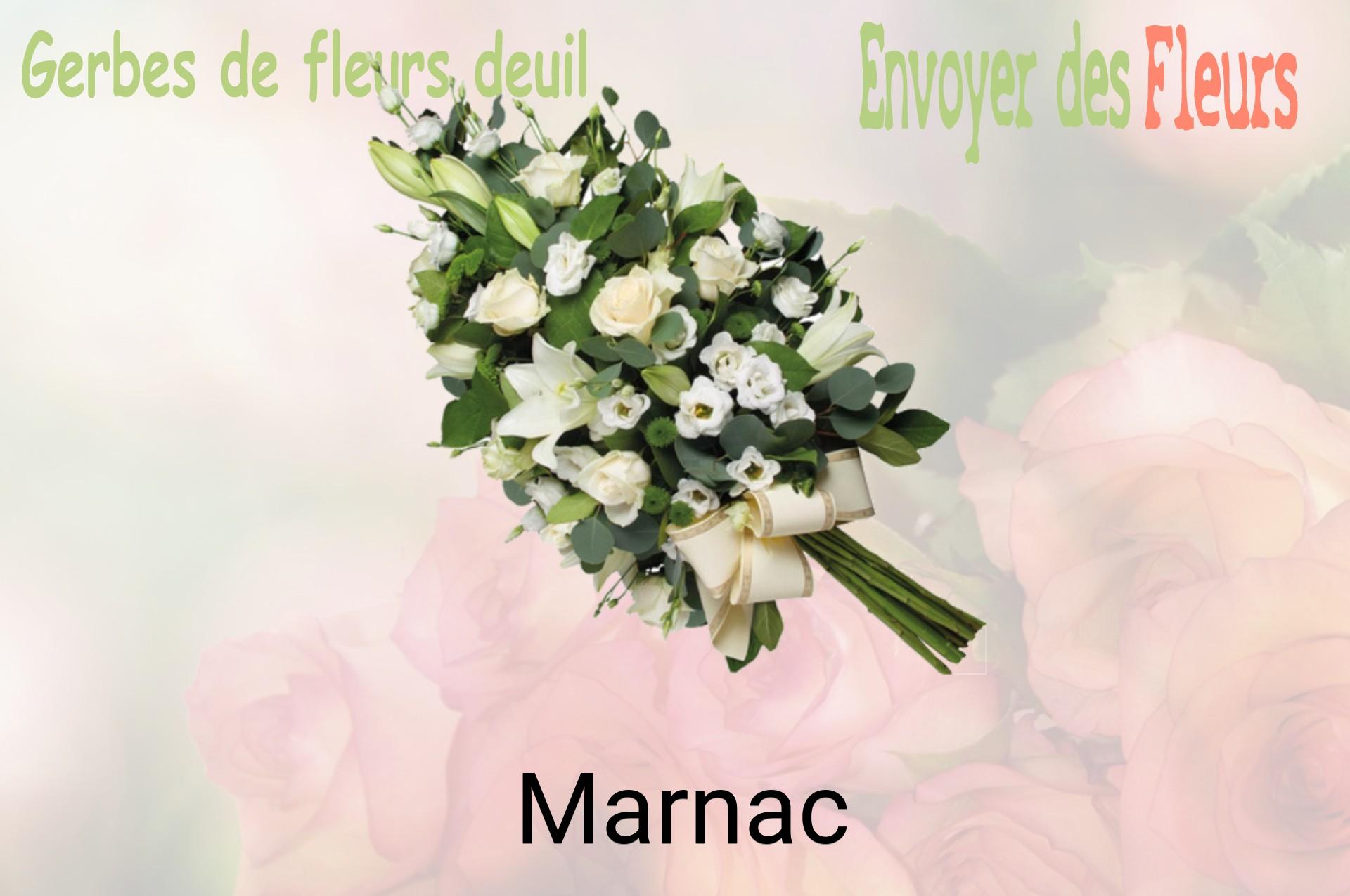 Gerbe de fleurs de deuil livrée à Marnac
